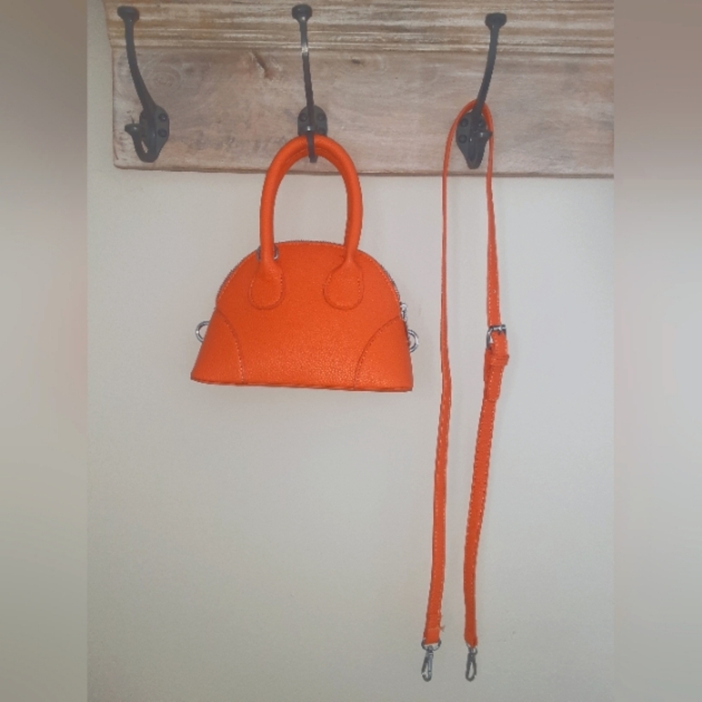 Orange Crossbody Handbag
